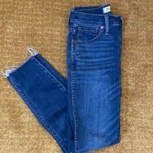 Madewell Navy High Waisted Skinny Crop Jeans -  Size 25/26